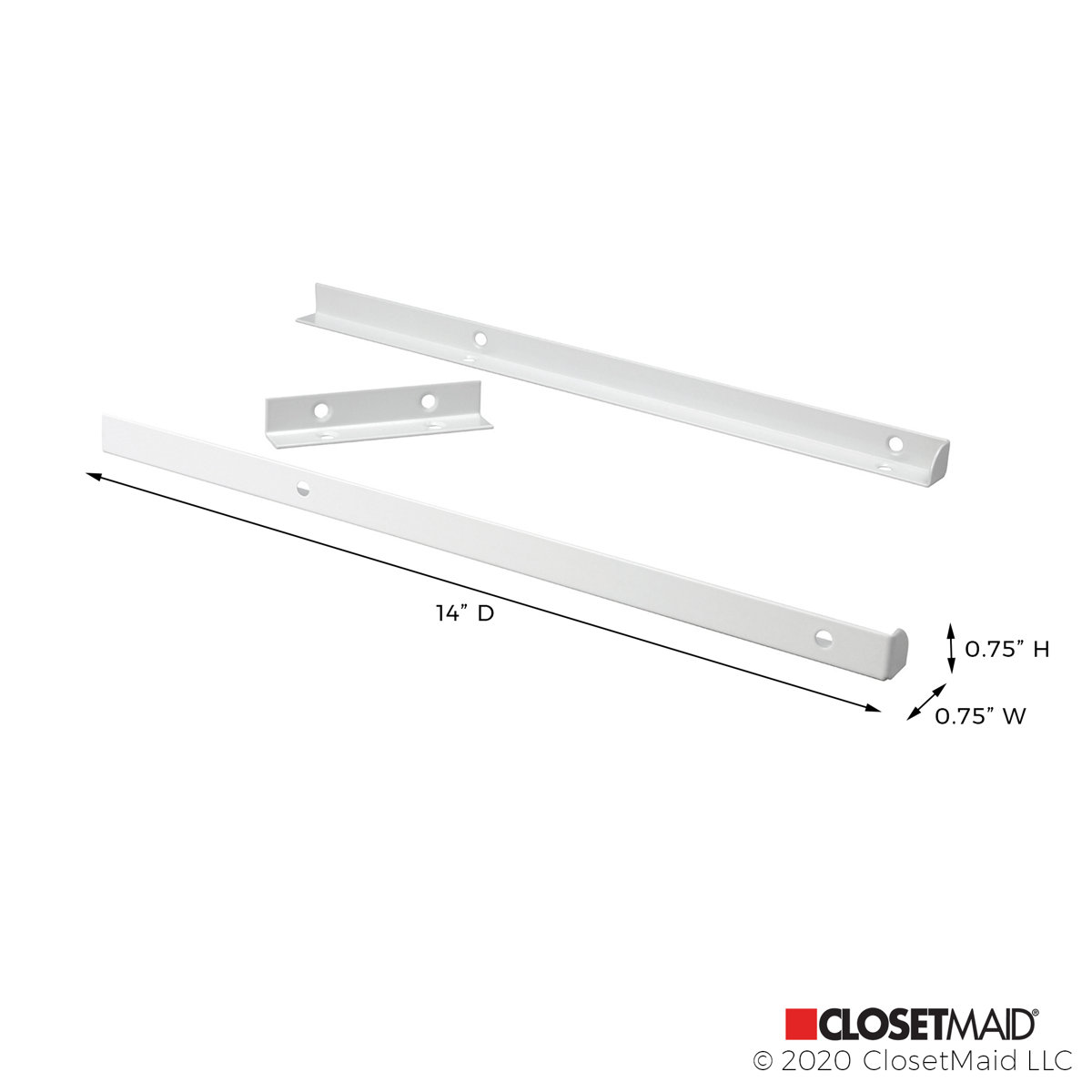 ClosetMaid SuiteSymphony Top Shelf Support Hardware Kit & Reviews Wayfair